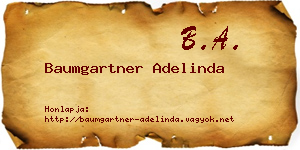 Baumgartner Adelinda névjegykártya